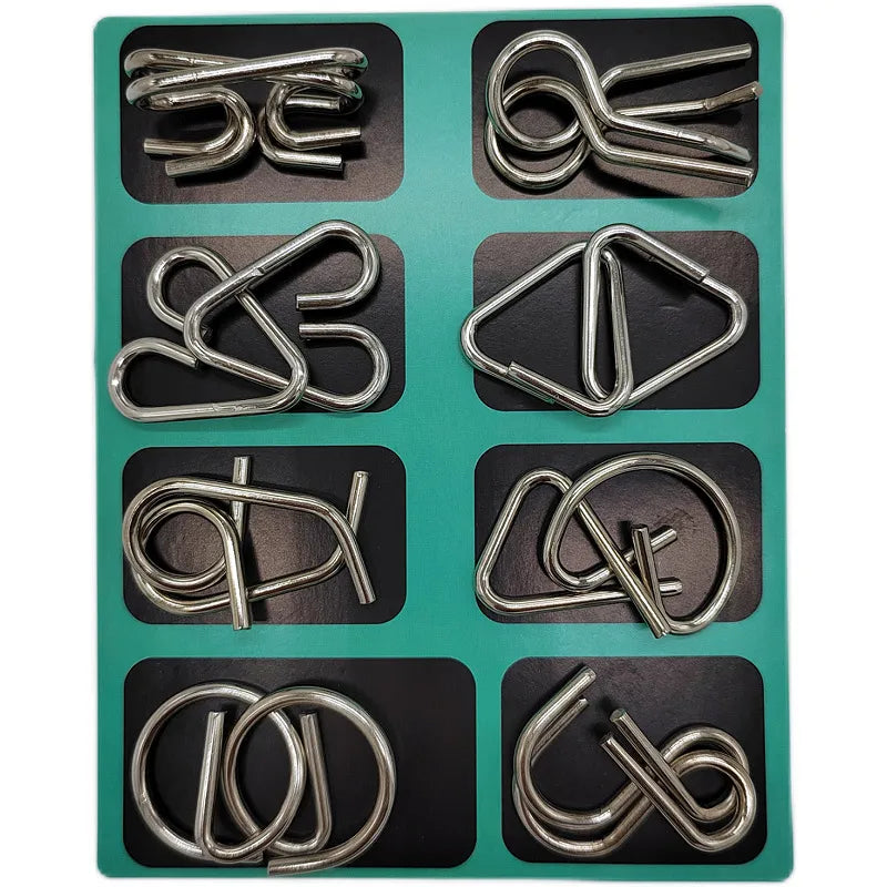 Kit Quebra-Cabeça de Metal Enigma – diversão criativa e desafios inteligentes para todas as idades